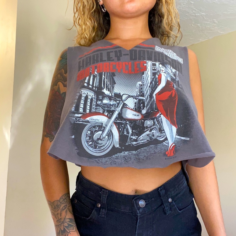 Harley Davison crop top